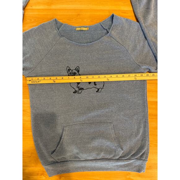 ALTERNATIVE EARTH Corgi Sweatshirt Women's Size L/XL - Picture 7 of 8